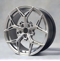 Jantes en alliage d'aluminium monobloc forgées à cinq branches JWYC, haute résistance, légères, 17-24 pouces, 5x112, personnalisées pour Mercedes Audi