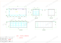 Maison préfabriquée modulaire en acier pliable pour bureau, magasin de détail, kiosque de restauration rapide, mini-restaurant, café - Éco