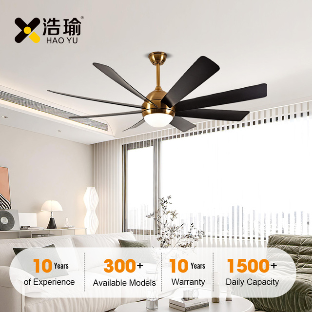 #3218 Best Seller 60-Inch 8 Abs Blade All Copper Motor Rustic Business Engineering Use Decorative Ceiling Fan with Light Remote