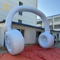 Arche de casque gonflable blanche de taille personnalisée pour la décoration publicitaire, arche de casque gonflable