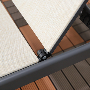 Silla <span class=keywords><strong>de</strong></span> piscina <span class=keywords><strong>Barcelona</strong></span> Playa al aire libre Sol Patio Chaise Deck Lounge Shade Impermeable - Product Image 3