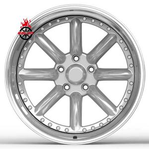 2/3 Piezas de Ruedas de Carreras <span class=keywords><strong>Drag</strong></span> 19x10.5 19x12.5 5X120.65 Forjadas para Chevrolet Corvette C6 Camaro Dodge Challenger Autos Clásicos - Product Image 2