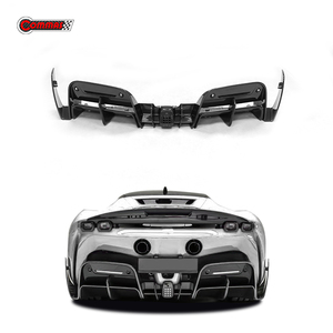 Difusor de Parachoques Trasero de Fibra de Carbono Estilo MSY de Gran Calidad para Ferrari SF90 - Product Image 1