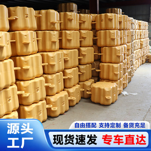 ท่าเรือลอยน้ำ HDPE ผลิตด้วยวิธีการขึ้นรูปหมุน หลายสี สำหรับเรือตกปลาและเรือท่องเที่ยว สะพานลอยน้ำ ทางเดินลอยน้ำ - Product Image 3