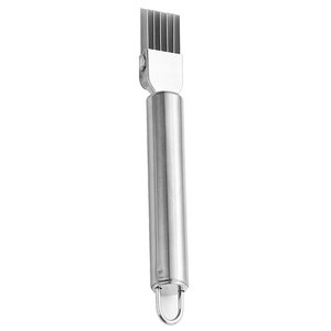 Coupe-légumes en acier inoxydable de qualité alimentaire, trancheuse à <span class=keywords><strong>oignons</strong></span> avec protection de lame, poignée avec crochet de suspension pour la cuisine domestique - Product Image 5