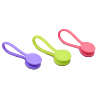 Organisateurs en silicone à couverture complète avec aimants super puissants Attaches de câble magnétiques réutilisables en silicone