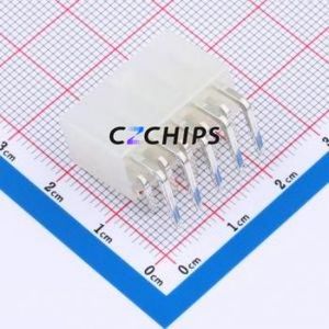 HC-5557-4.2-2x5AW Wire-to-Board Pin Header Bent Lead Through Hole,P=4.2mm 2x5P 4.2mm Right Angle Insert Mini-Fit (MX 4.2) - Product Image 2