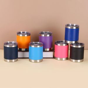 Sublimation Blank 10oz Stainless Steel <b>Double</b> <b>Wall</b> Tumbler Powder Coated Thermal <b>Mug</b> for Outdoor Sports - Product Image 3