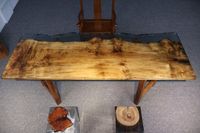 Designs personnalisables Table basse en résine époxy Dessus de table en résine époxy pour usage quotidien