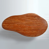 Table basse décorative en travertin beige naturel, style moderne, durable, taille au choix, garantie 1 an