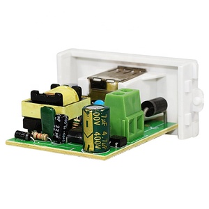 Plaque murale en fonte blanche 48x24mm avec double interface USB et <span class=keywords><strong>module</strong></span> de charge <span class=keywords><strong>sans</strong></span> <span class=keywords><strong>fil</strong></span> pour la recharge des appareils - Product Image 6