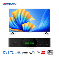 Décodeurs FTA HD prenant en charge H.264 H.265 MPEG4 WiFi DVB T2, récepteur DVB T2, décodeur DVB T2