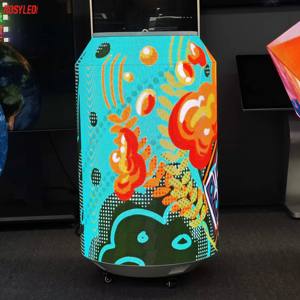 Pantalla LED Curva Flexible para Interiores AOWE, Pantalla LED Cilíndrica para Publicidad, Pantalla LED para Botellas de Licor - Product Image 2