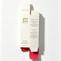 Caja de Empaque de Lujo para Productos de Cuidado de la Piel con Estampado en Dorado, Papel Especial para Empaque de Aceite Facial