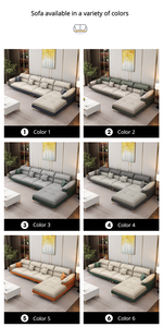 Muebles de Sala de Estar, Juego de Sofás de Cuero en Forma de <span class=keywords><strong>L</strong></span>, Diseño Moderno, Combinación de Sofás para Sala de Estar - Product Image 4