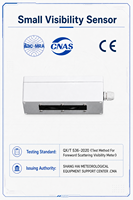 Sensor de Visibilidad Mini ASHUR Solar RS485 SDI-12 CE IP65 Menos de 3W MOR 10m-5km Estación IoT Remota AWS para Carreteras