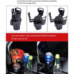 Porte-gobelet multifonctionnel pour voiture, double couche, rotatif, pour boissons - Product Image 6