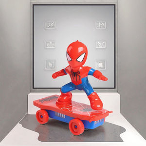 ของเล่นหุ่นยนต์สไปเดอร์แมน 3 มิติ คุณภาพสูง แบบกำหนดเอง ทำจากเรซิ่น PVC พร้อมไฟ เต้นรำ ร้องเพลง  ความสามารถพิเศษ  ฟิกเกอร์ฮีโร่สุดพิเศษ - Product Image 3