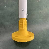 Marqueur de guidage de stationnement réfléchissant de sécurité routière blanc poste d'avertissement de délinéateur de canalisation de trafic avec Base