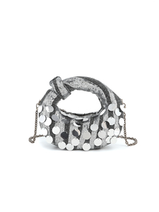 Bell 2025 New Fashion Vintage <b>Sequin</b> Gold Square Evening <b>Bag</b> Chain Magnetic Closure Sparkling Party Clutch Crossbody Boutique - Product Image 3