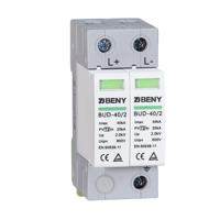 Dispositif de protection contre les surtensions Beny T2 IP20 600V 40kA 20kA EN 61643-31 BUD40-2 bipolaire pour les systèmes d'énergie solaire et de protection contre la foudre