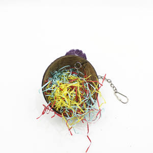 Kuş çiğnemek oyuncaklar doğal ahşap oyuncaklar papağan asılı kafes oyuncak kuş levrek küçük kuş Conure için standı - Product Image 3