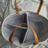 Panier à couches portable KUYUE, panier à poignée en cuir, voyage, pique-nique
