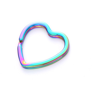 Llavero con hebilla de cinturón de acero <span class=keywords><strong>y</strong></span> metal en forma de corazón fuerte para accesorios de bolso <span class=keywords><strong>y</strong></span> llaveros - Product Image 5