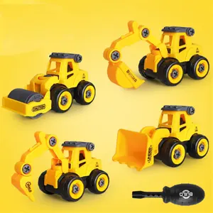 8 Style Engineering Fahrzeugs pielzeug Kunststoff konstruktion Bagger Traktor Muldenkipper Bulldozer Modelle Spielzeug bagger