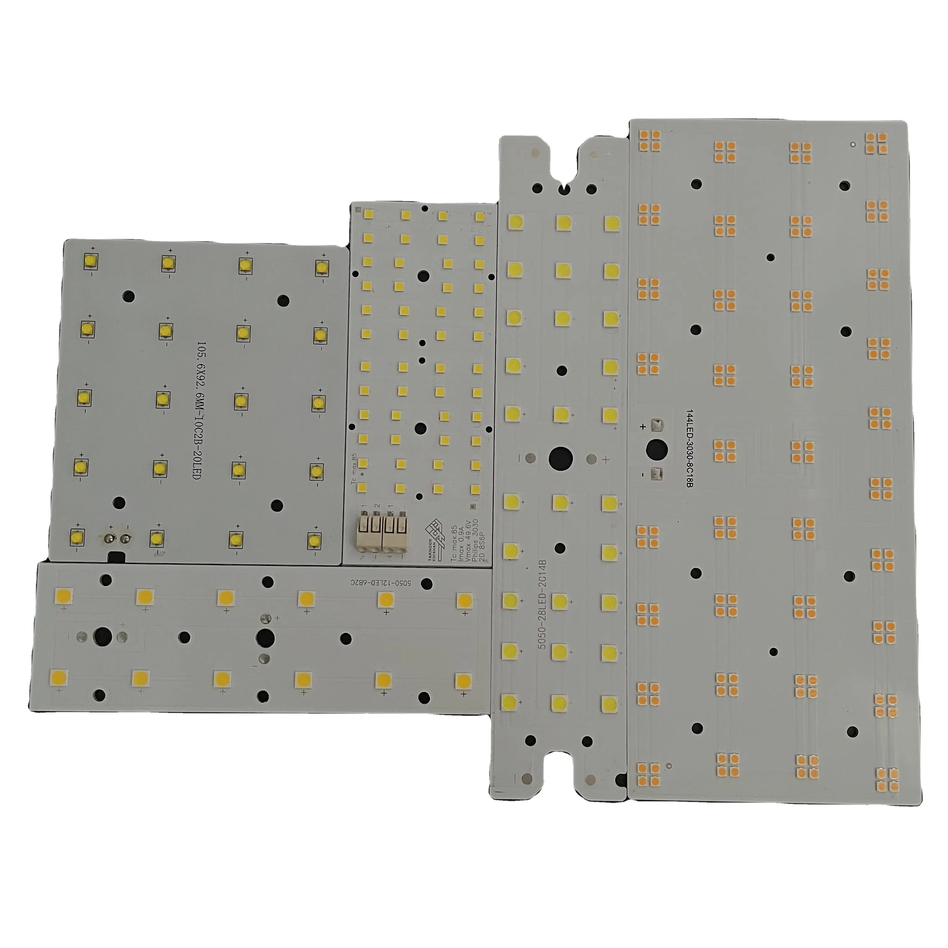 Placa de circuito personalizada, placa de circuito feito sob encomenda de alumínio pcb 10w 20w 30w 40w 50w 100w 150w 200w