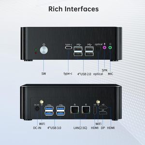 Mini PC Core I9-9880H 8C/16T 4.8GHz 64GB DDR4 2TB SSD Windows 11 Pro DP/ 4K 60Hz - Product Image 1