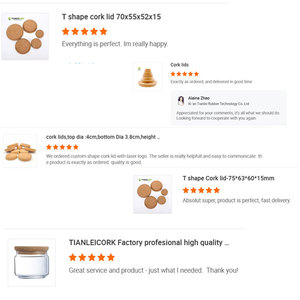 Bouchons en liège naturel avec dessus en bois pour bouteilles, qualité alimentaire, écologiques, bouchons à <span class=keywords><strong>vin</strong></span> - Product Image 5
