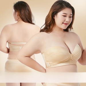 Strapless <strong>bras</strong> For Women Wireless Plus Size Bandeau Tub <strong>bra</strong> Adjuster Hook Buckle - Product Image 3