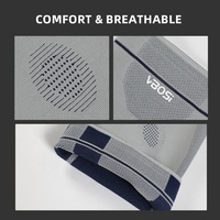 Attelle de compression 3D tricotée VBOSi 5187 pour la cuisse – Soutien amélioré pour le football, la gym et l'athlétisme, stabilité accrue pour la marche à quatre pattes