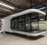 Serre Modulaire Préfabriquée Moderne en Conteneur, Hôtel Commercial, Ferme Extérieure, Alimentée à l'Énergie Solaire, Écologique et Mobile