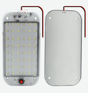 ไฟ LED 48ดวงแบบสี่เหลี่ยมผืนผ้า DC 12-24V ไฟภายในรถใช้ได้กับรถบรรทุกคาราวานรถบ้านอเนกประสงค์ - Product Image 2