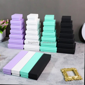 Caja de Joyería de Cartón Kraft con Tapa y Base, Económica, Personalizable, <span class=keywords><strong>para</strong></span> Empaque de Regalos, <span class=keywords><strong>para</strong></span> Aretes, <span class=keywords><strong>Anillos</strong></span>, Accesorios, Collares - Product Image 2