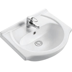 Est-lavabo de cerámica de lujo para baño, mueble de lavabo individual, diseño de buque de lavandería - Product Image 4