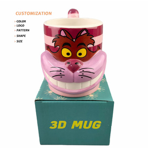 ถ้วยกาแฟพอร์ซเลนลายแมวการ์ตูน3D น่ารัก<span class=keywords><strong>ส</strong></span>ีชมพูมาใหม่พร้อมถาดสำหรับใช้ในบ้านแก้วนม breakfase <span class=keywords><strong>ส</strong></span>ำหรับกลับไปโรงเรียน - Product Image 1