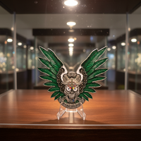 Moneda Conmemorativa de Latón Chapada en Oro con Logotipo Personalizado, Grabado Tradicional y Moderno, Suministros para Coleccionistas, Artesanía en Metal