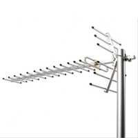 Antenne numérique DTMB à Gain élevé, longue portée, 15 éléments, réflecteur en os de poisson Yagi pour l'extérieur