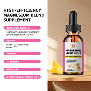 Gouttes liquides de magnésium OEM ODM avec vitamines et coenzyme Q10 pour favoriser la relaxation du corps et de l'humeur – Compléments alimentaires liquides à base de plantes - Product Image 2