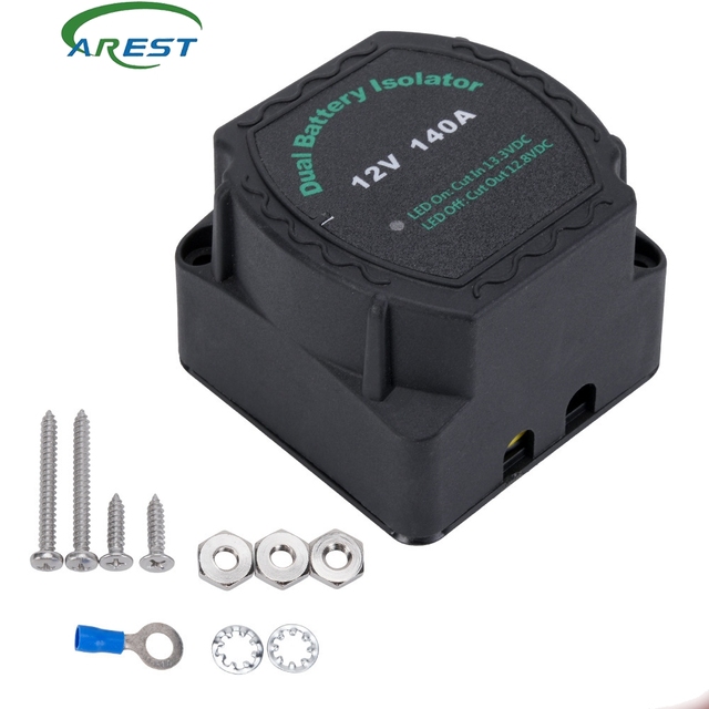 Automotive and yacht dual battery isolator 12V 140A intelligent battery controller VSR modified relay cross-border