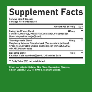 High Quality Weight Loss Pills Women <b>Supplements</b> with Green Tea Raspberry Ketones Metabolism Boosting Slimming Capsules - Product Image 6
