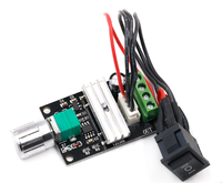Régulateur de vitesse de moteur DC PWM 6V12V24V 3A avec interrupteur de contrôle de vitesse, rotation avant et arrière et fonction de commutation