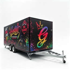 Mobile Catering Food Vending Cart <b>Trailer</b> American Standard Street Kiosk Snack Truck Juice Concession Truck - Product Image 2