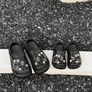 Sandales légères à bout fermé pour enfants, style parent-enfant, à semelle épaisse, à enfiler, pour accessoires DIY - Product Image 5