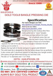 Bague en métal pour bijoux, moule pour bracelet, moule pour bracelet - Product Image 4