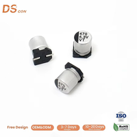 Condensateur électrolytique en aluminium à montage en surface 470uF 6.3V 6.3*7.7mm V-Chip faible ESR pour usage en électronique grand public et en applications de puissance