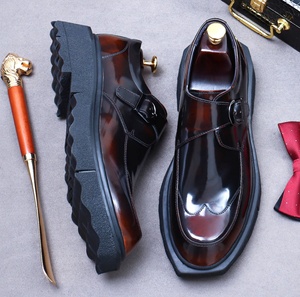 Mocasines de Cuero Genuino para Hombre y Zapatos de Boda con Diseño Floral, Cierre sin Cordones, Ligeros e Impermeables para Oficina y Carrera Profesional - Product Image 4